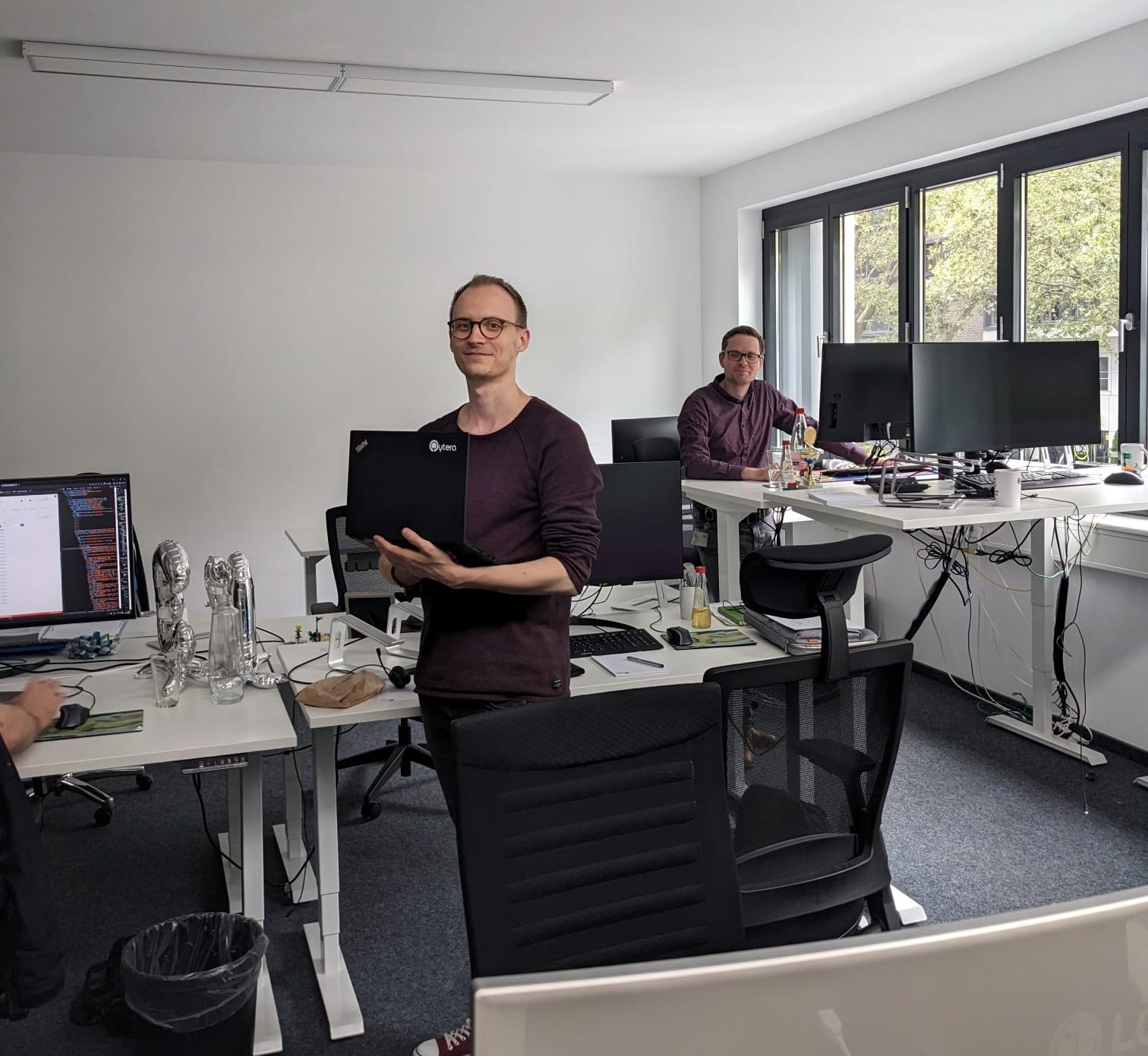 Sebastian und Matthias im Qytera Office
