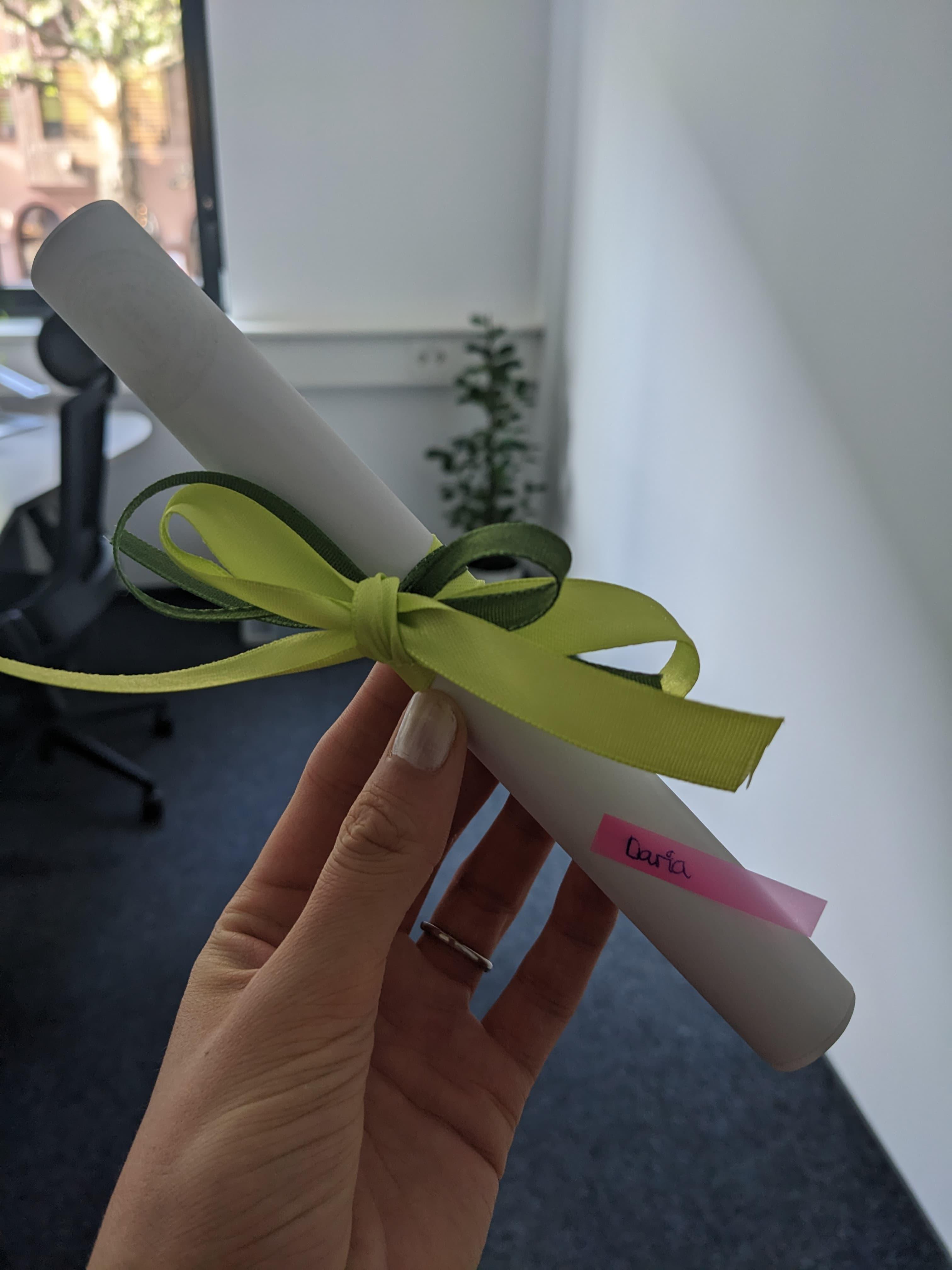 Jubiläumsgeschenk, Gutschein