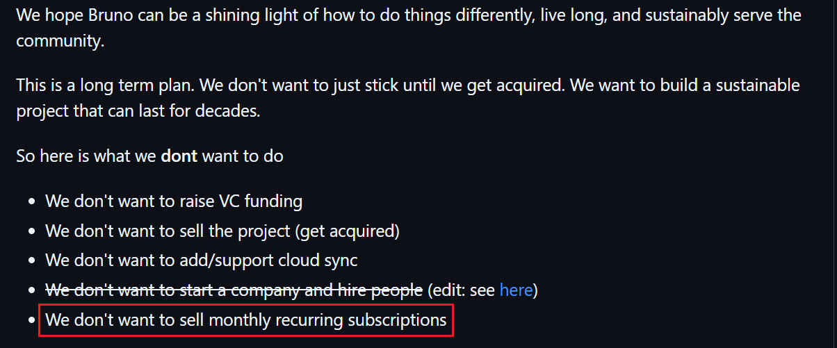 Announcement von Bruno in 2023