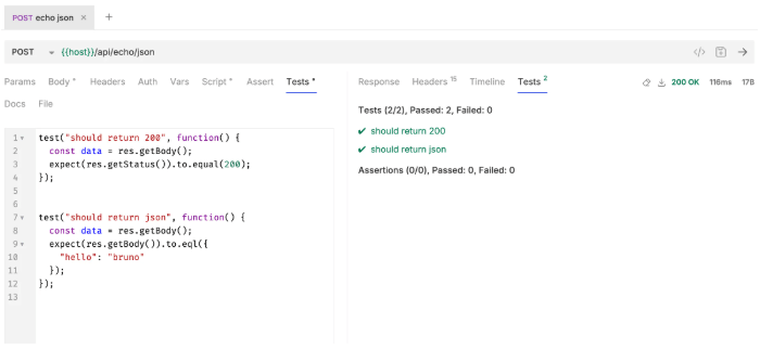 API Testing Bruno Tests