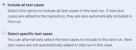 Testdurchführung Auswahl - Testrail