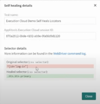 AppliTools Self Heal